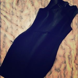 Black fitted dress with cutouts